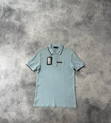 Prada light blue polo shirt