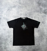 Stone island SS21 black marble print graphic tee