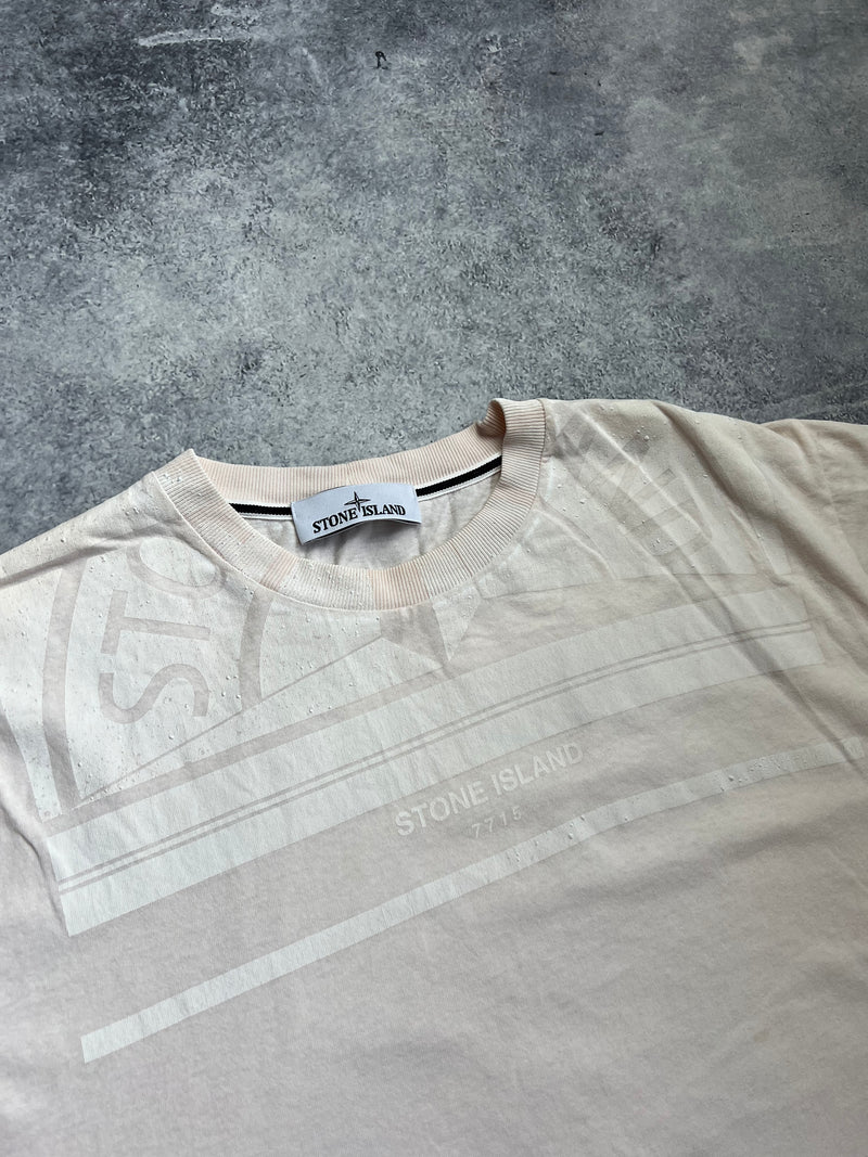 Stone island 2022 light pink graphic tee