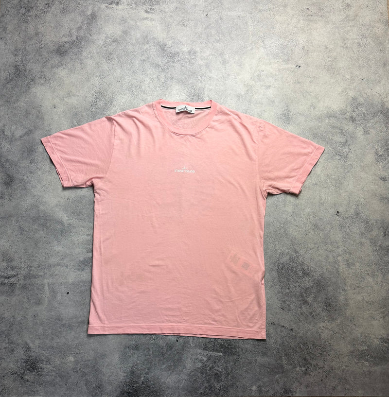Stone island 2023 pink graphic tee
