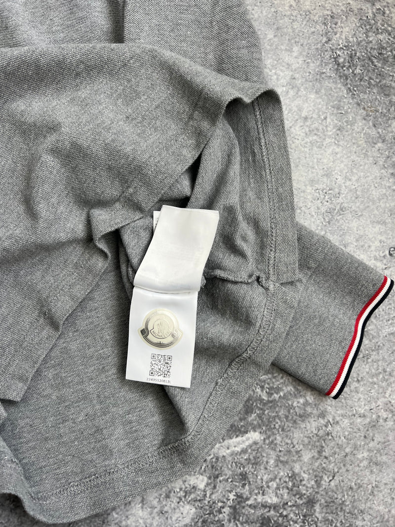 Moncler grey L/S polo shirt