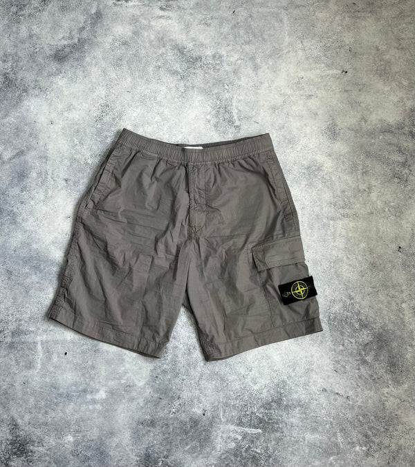 Stone island 2024 grey cargo shorts