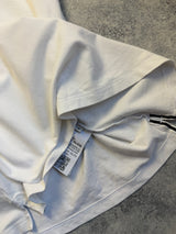 Stone island white polo shirt