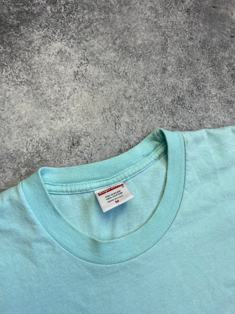 Supreme shrek baby blue tee