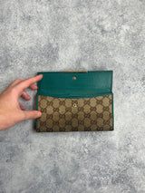 Gucci vintage beige & blue purse