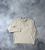Moncler beige L/S polo shirt