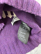 Palm angels purple curved logo jumper