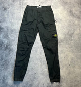 Stone island 2024 charcoal grey cuffed cargo trousers