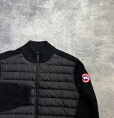 Canada goose black Hybridge knit jacket