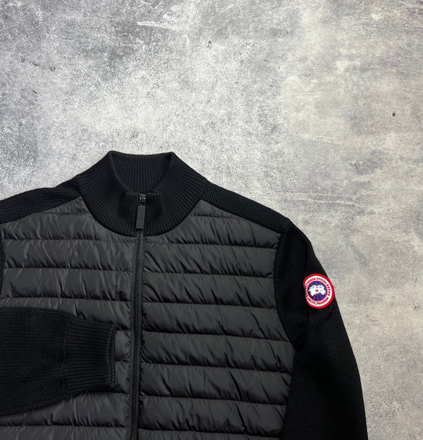 Canada goose black Hybridge knit jacket