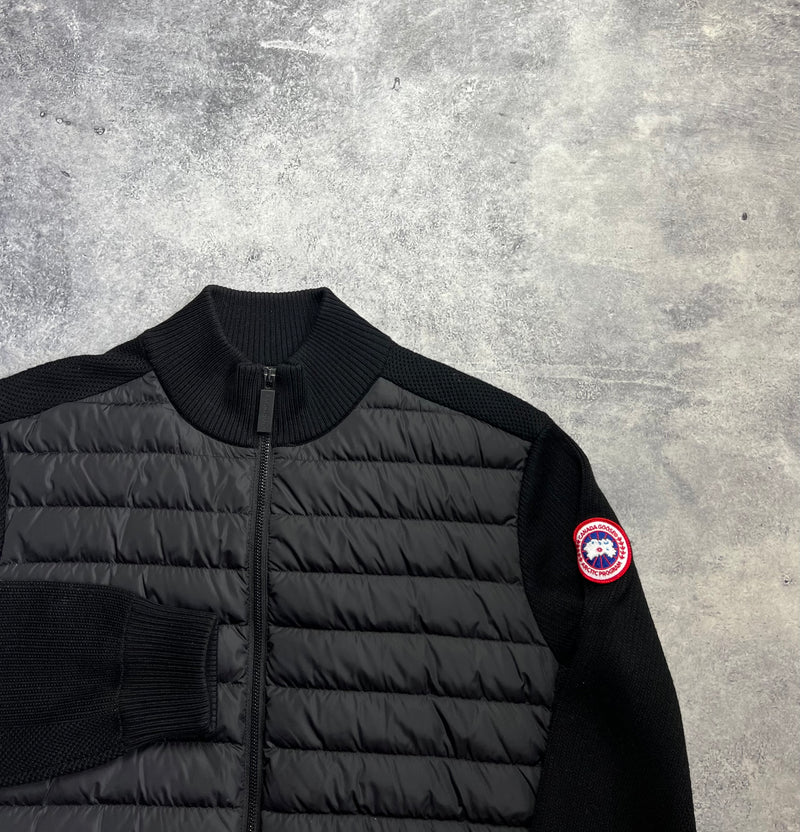 Canada goose black Hybridge knit jacket