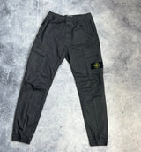Stone island 2021 charcoal grey cuffed cargo trousers