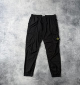 Stone island tela black cargo trousers