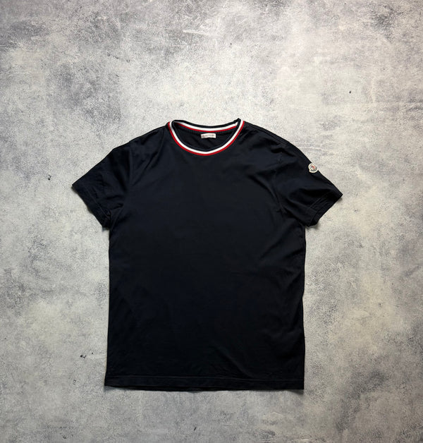 Moncler navy arm logo tee