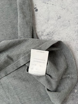 Moncler grey polo shirt with arm logo