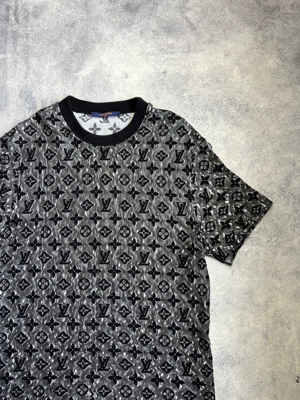 Louis Vuitton grey & black monogram tee