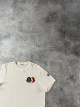 Moncler white Tri logo tee