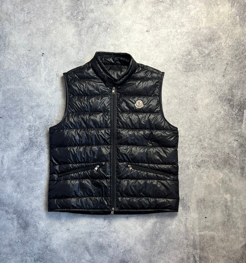 Moncler black GUI gilet