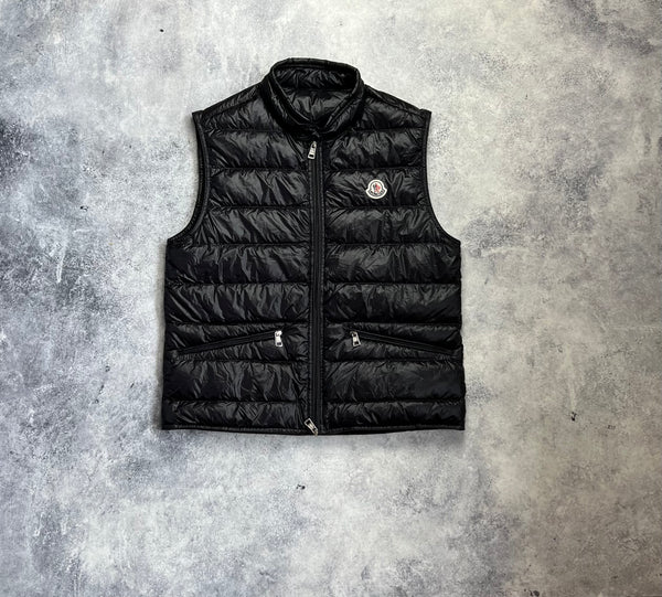 Moncler black GUI gilet