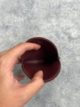 Cartier vintage must de Cartier burgundy round coin purse