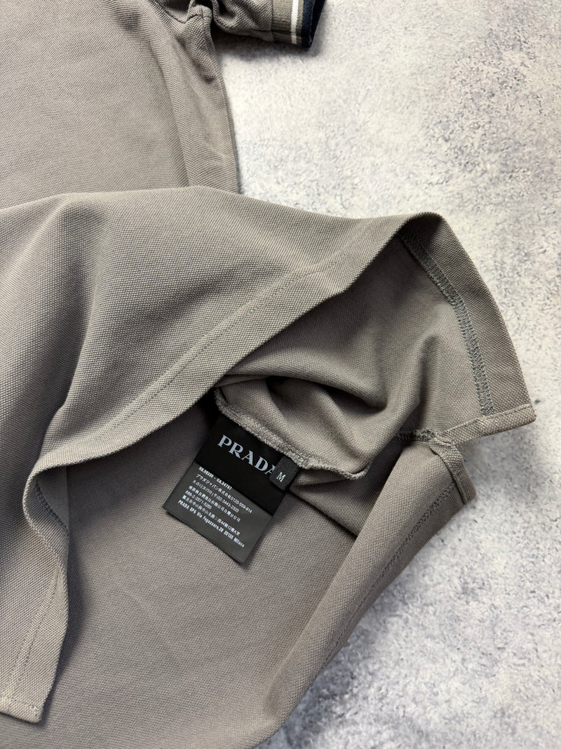 Prada grey polo shirt