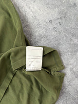 Moncler khaki green polo shirt