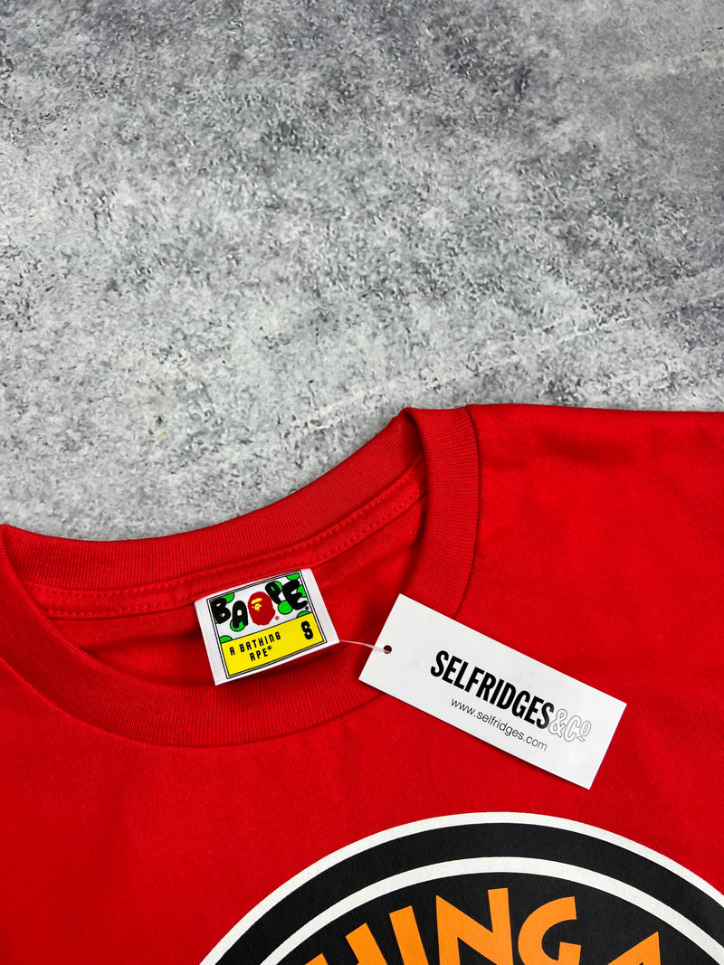 Bape year of the tiger red graphic tee