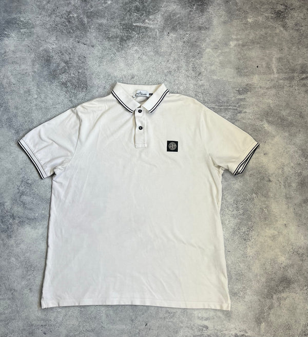 Stone island 2016 cream polo shirt