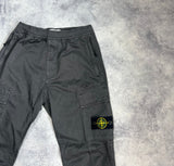 Stone island 2021 charcoal grey cuffed cargo trousers