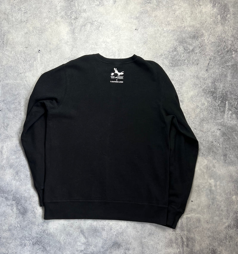 Bape x Tom & Jerry painting crewneck