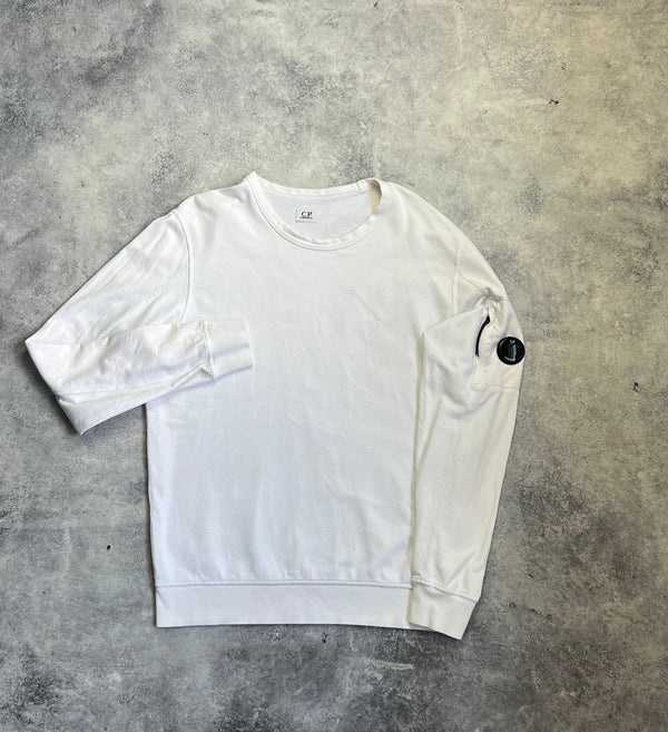 CP company white lightweight jumper