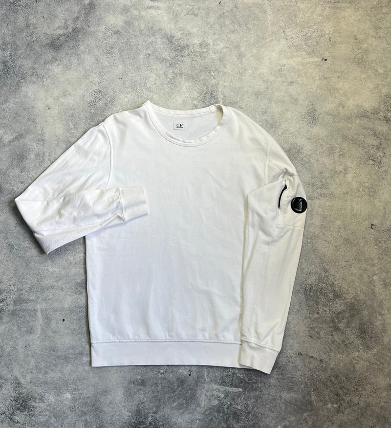 CP company white lightweight jumper
