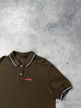Prada khaki polo shirt