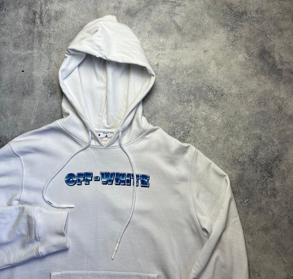 Off-white metal arrow white hoodie