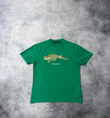 Palm angels green crocodile tee