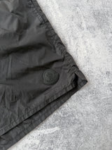 Moncler black swim shorts black logo