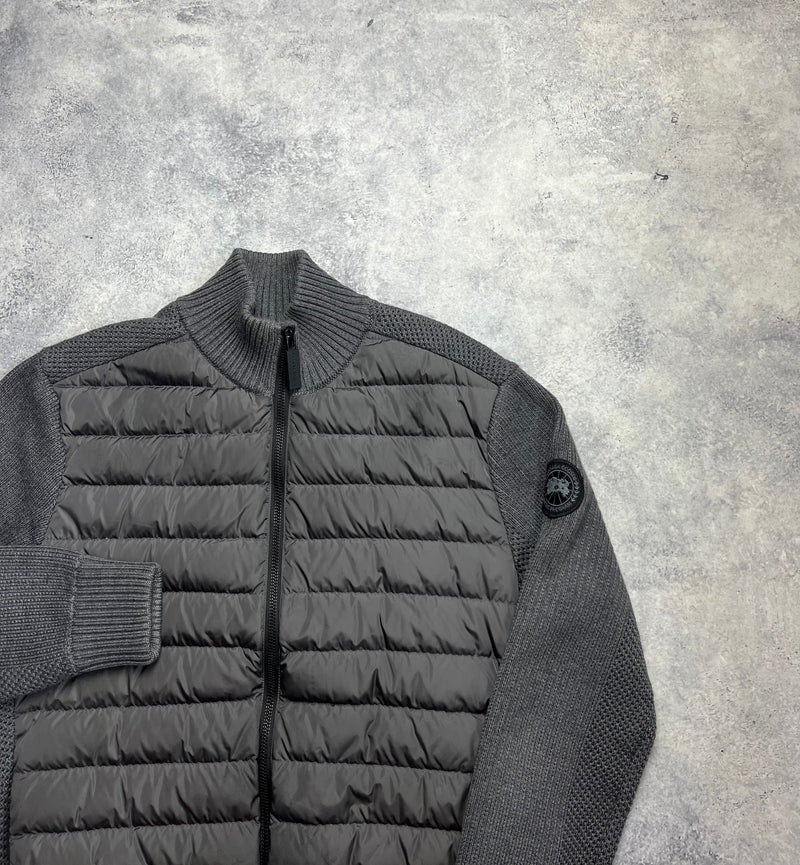 Canada goose grey black label hybridge knit