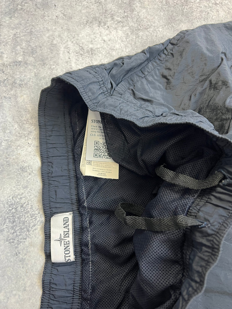 Stone island 2019 navy nylon metal swim shorts
