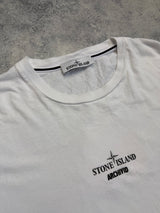 Stone island white archivio tee