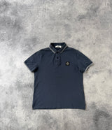 Stone island Avio blue polo shirt