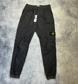Stone island charcoal grey cuffed cargo trousers