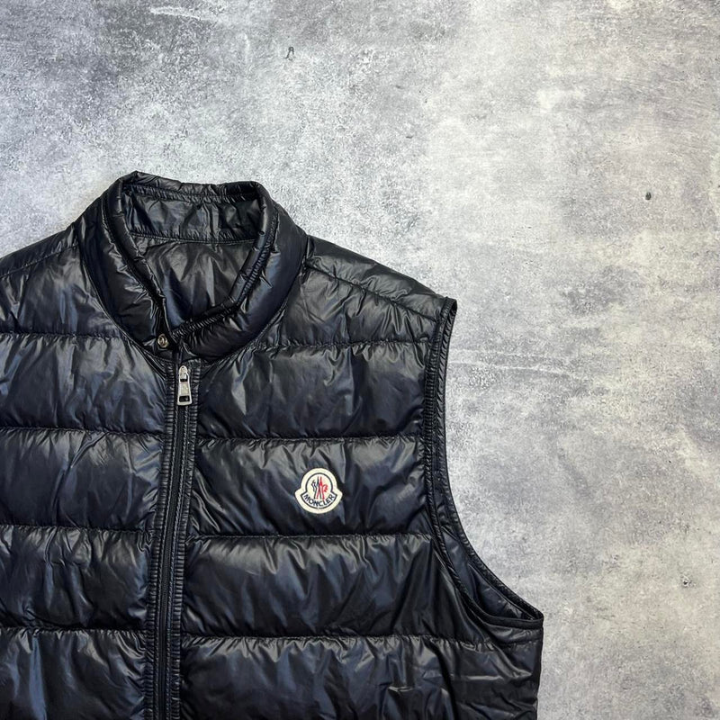 Moncler black GUI gilet