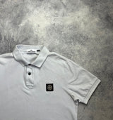 Stone island 2018 grey polo shirt