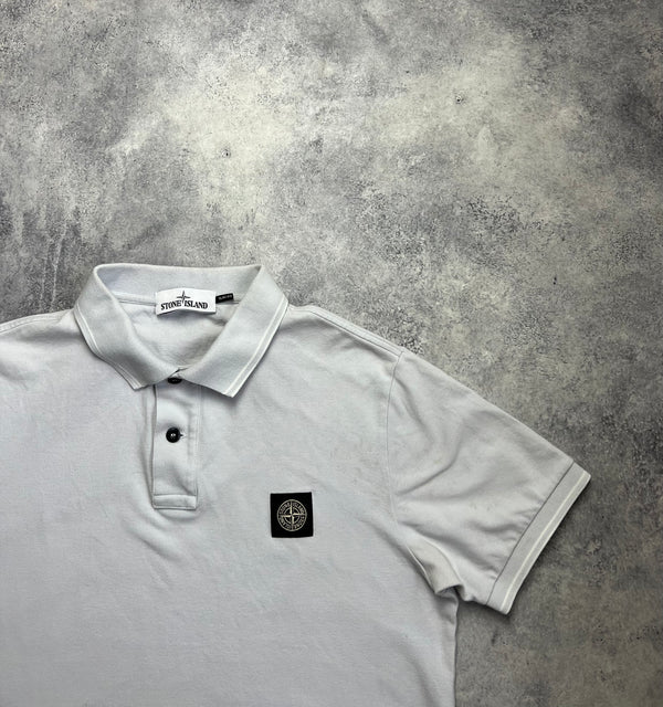 Stone island 2018 grey polo shirt