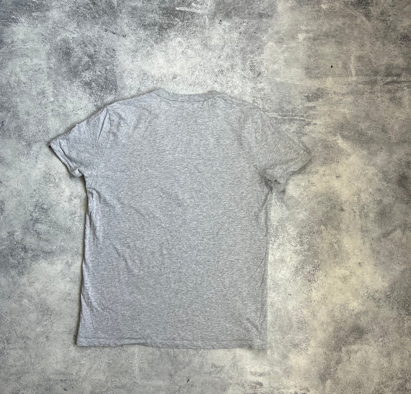Moncler oversize logo grey tee