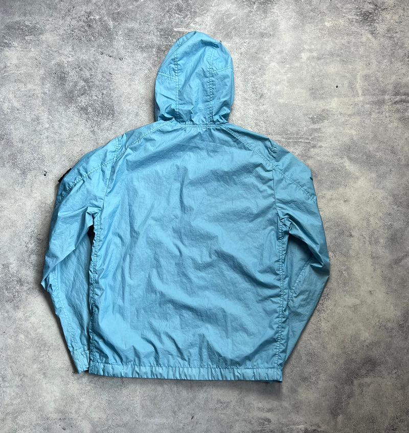 Stone island 2017 light blue membrana 3L TC zip up jacket