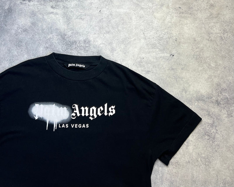 Palm angels black LA spray tee