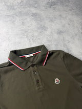 Moncler khaki polo shirt