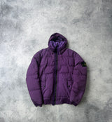 Stone island purple crinkle reps NY down jacket