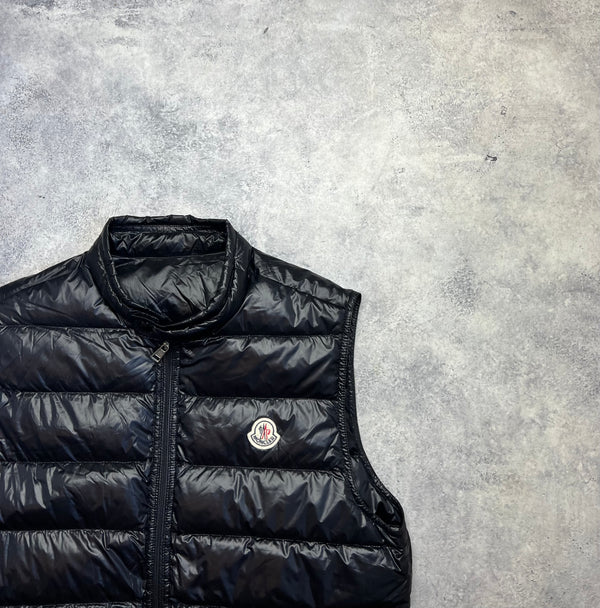 Moncler black GUI gilet